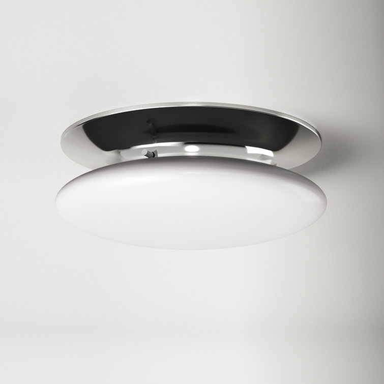 Alexander Single Light Glass LED Flush Mount