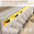 LED Diamond Tufted Bed Frame with 2 Drawers, Adjustable Storage Headboard and 2 Side Pockets-1506297237-1490295170