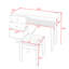 Retro Wood Makeup Vanity Set with Charging Plug, USB Port, 4 Storage Drawers and Stool-1640550197