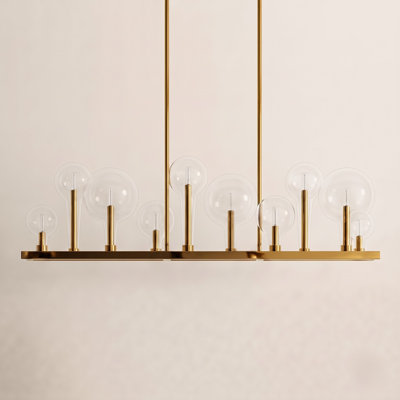 Indira 10 Light Glass Dimmable Pendant