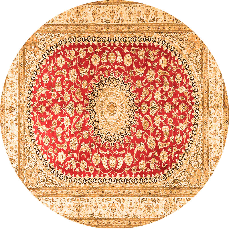 Babrak Performance Floral Indoor Rug, Round 4'