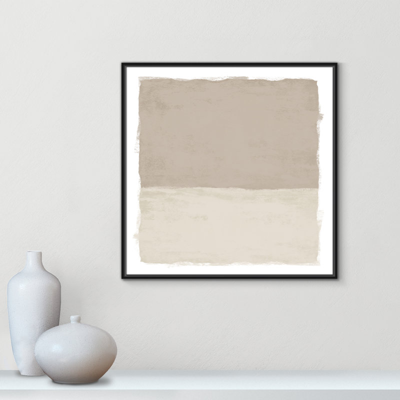 «Silent Sands I» par Natalie Carpentieri, Noir, H 31,5 po x l 31,5 po