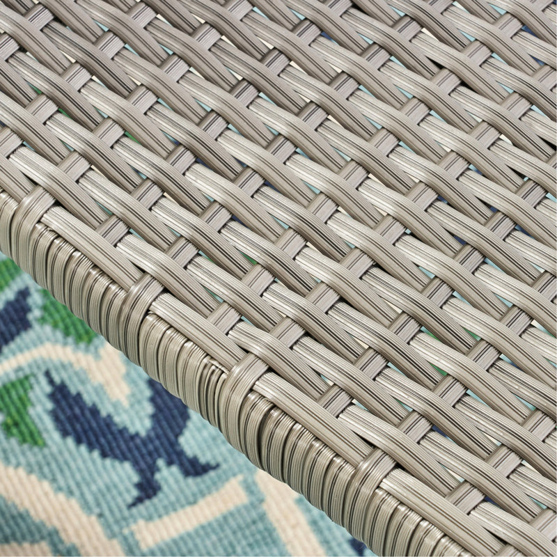 Chaise de salle à manger - Chaise de patio grise avec sièges d'extérieur contemporains