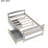Gray Twin Platform Bed With Drawer Enhancements - Improve Your Bedroom Look Size Customizations Make It Yours-1820753306