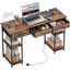 Steel Computer Desk with Built-In Electrical Outlet-109342918-109342919