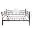 Metal Daybed Frame Multifunctional Mattress Foundation/Bed Sofa With Headboard, Twin