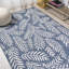 Tapis bleu marine / ivoire Mechling Nevis-388174053