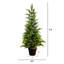 3Ft. Artificial Cypress Topiary Christmas Tree