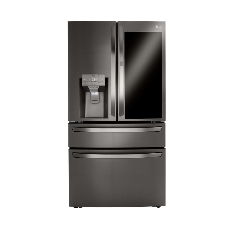 LG 23 cu. ft. Smart wi-fi Enabled InstaView Door-in-Door Counter-Depth Refrigerator with Craft Ice Maker, Black Stainless