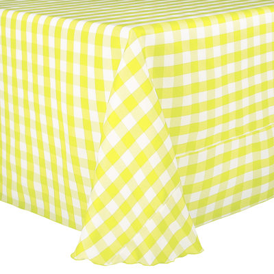 Gracie Oaks - Square Polyester Gingham Checkered Tablecloth