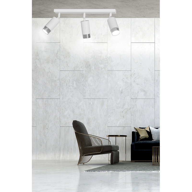 Cromwell 62cm 3 -Light Track Kit, Chrome, White