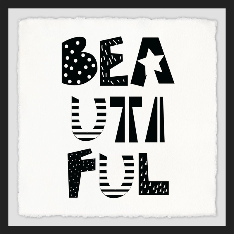 'Beautiful III' Framed Print, 24" H x 24" W x 1.5" D