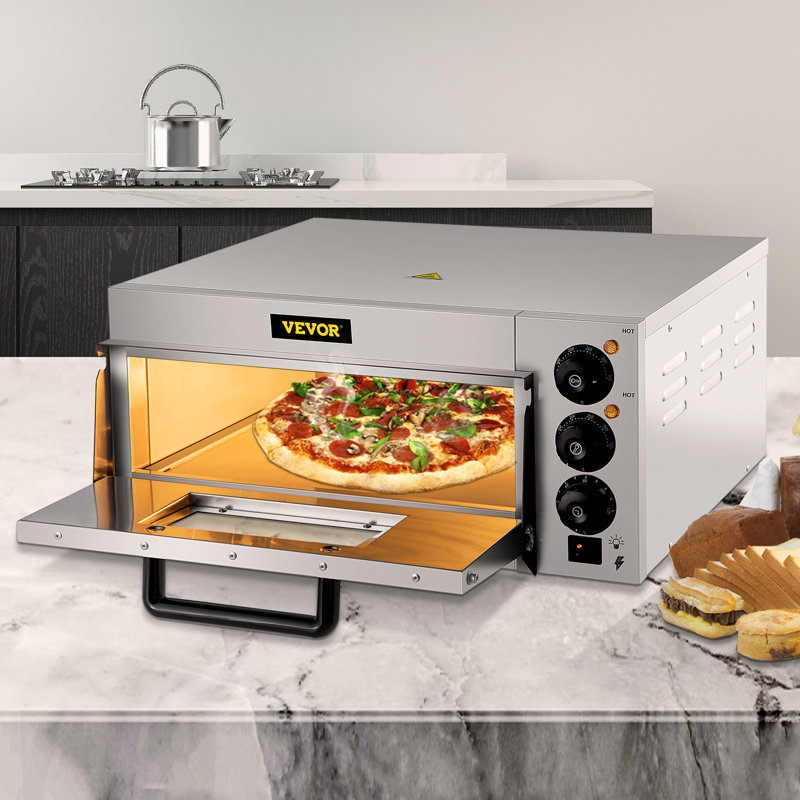 VEVOR Stainless Steel Electric Commercial Countertop Pizza Oven