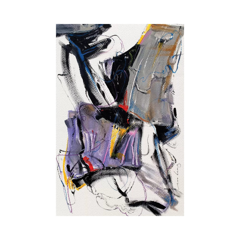 Abstract View by Soo Beng Lim - Painting on Canvas, 20.32 cm H x 30.48 cm W, Wrapped Canvas
