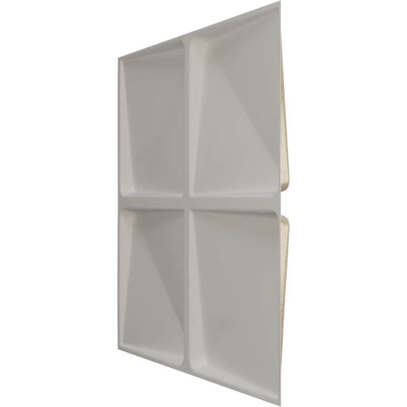 19 5/8"W x 19 5/8"H Edinburgh EnduraWall Decorative 3D Wall Panel, Textured Metallic (Covers 2.67 Sq. Ft.), Pearl Mist
