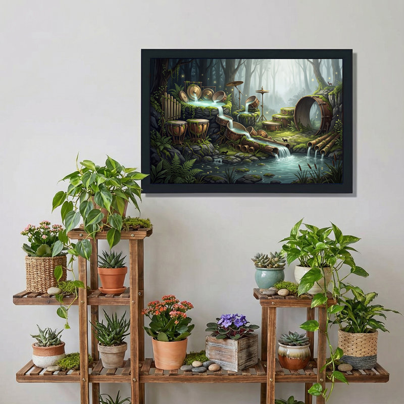 Art mural sur toile Fantasy Forest, 20"H x 30"W