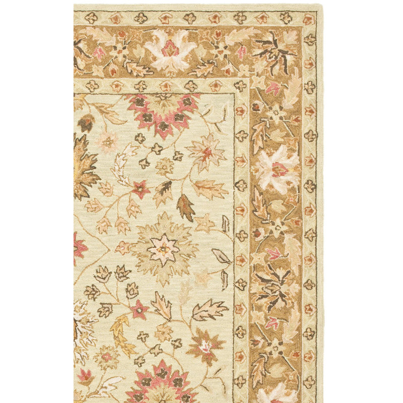 Tapis vert clair / crème Lansberry, 8'9" x 11'9"
