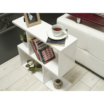 Furnishome Store Alfa Rectangle 4 Shelves End Table