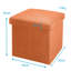 Elijahray 30cm Wide Square Solid Colour Ottoman with Storage-232866258