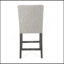 Ensemble de 2 tabourets de comptoir capitonnés contemporains en tissu, 26 po-1899186649-1899186631