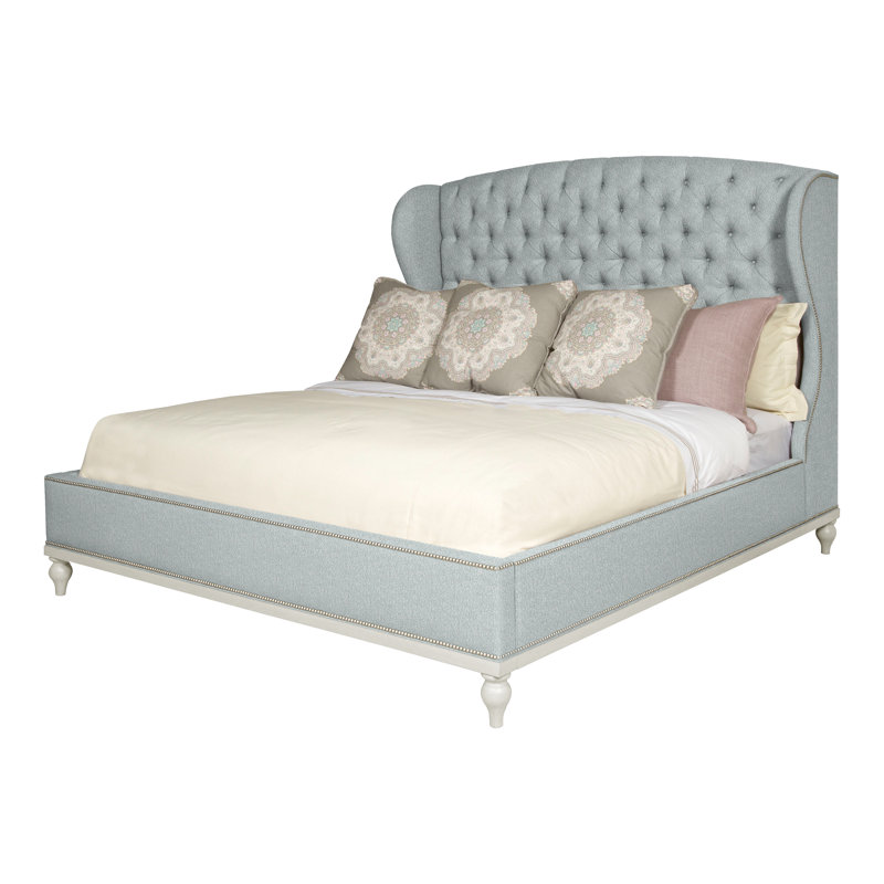 Emma Queen Upholstered Panel Bed, Navajo, Yes, Ian Haze