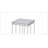 Chafik Natural Oak & Chrome Finish End Table
