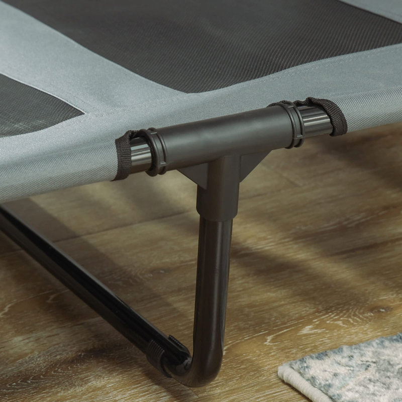Elevated Dog Bed Cooling Raised Pet Cot, Grey, 108cm H x 122cm W x 92cm D