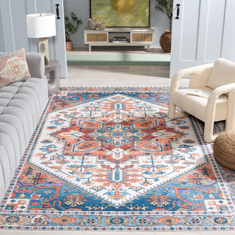 Tapis Alisha avec envers antidérapant, Tapis de couloir 2 pi 6 po x 8 pi