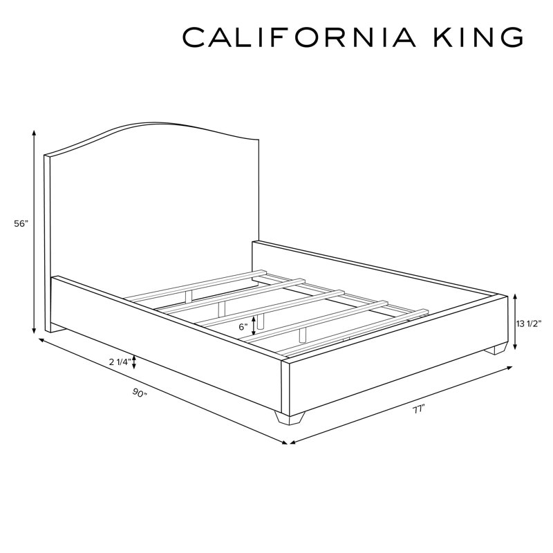 Upholstered Bed, Dijon , California King
