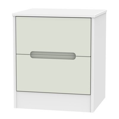 Fully Assembled Vernon 2 Drawer Bedside Table