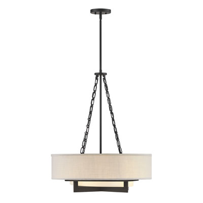 Brentwood 4-Light Pendant in Matte Black