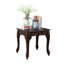 Table en cerisier foncé 3 pièces, style traditionnel, bois d'hévéa, rectangulaire pour salon et forme basse avec détails ornés