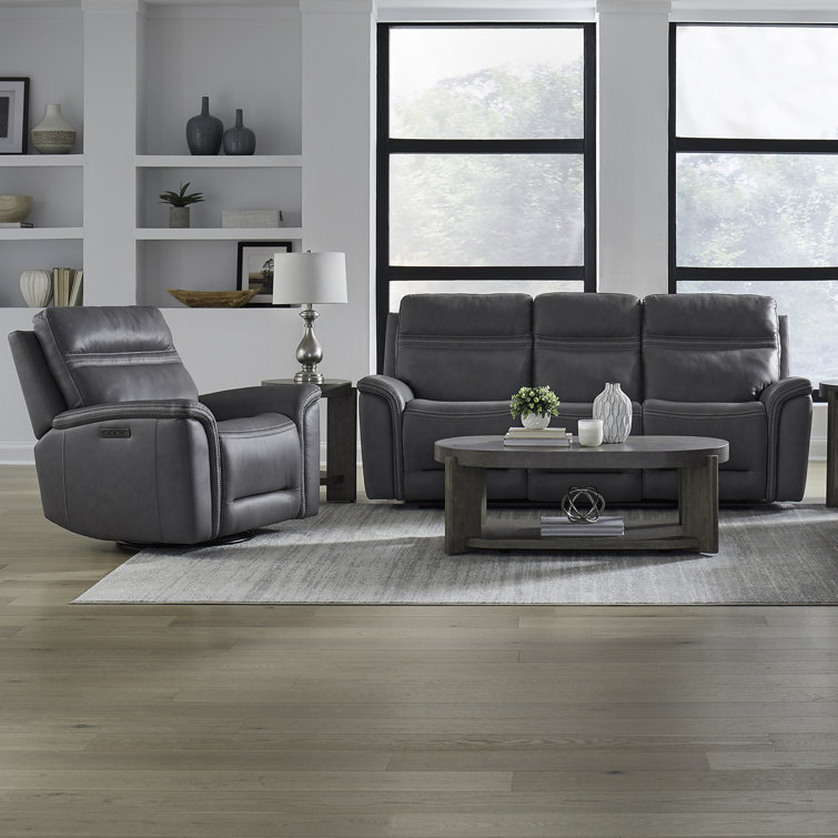 Barlowe Sofa & Swivel Glide Recliner Set
