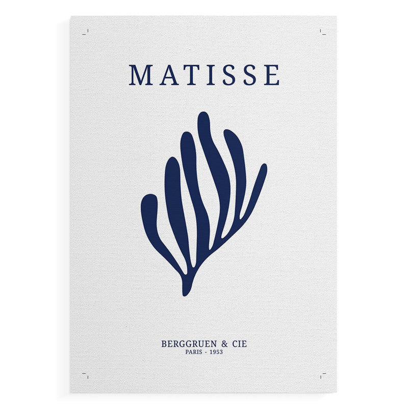 Matisse CDX III, reproduction encadrée - reproduction de toile seulement - NON encadrée, H 12 po x l 8 po