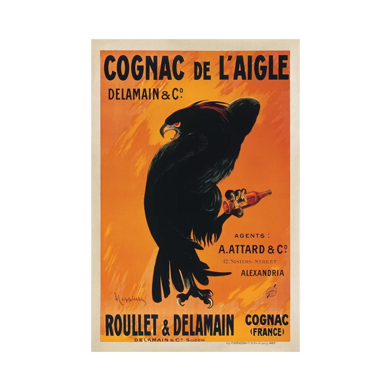 Cognac De L'Aigle by Leonetto Cappiello - Wrapped Canvas Print, 20.32 cm H x 30.48 cm W