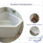 Modern Minimalist Acrylic Corner Freestanding Bathtub-138403912