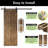Homacer Dark Walnut Unassembled & Finished Slanted Stripe Design Two Barn Door with Non-Bypass Installation Hardware Kit, interior use only-114499685