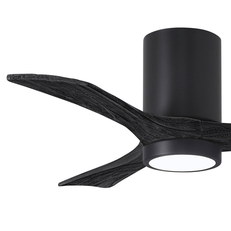 Olivier Ceiling Fan with LED Lights, Matte Black, Matte Black, 42"
