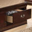 Très grand lit avec rangement Cappuccino - Mobilier traditionnel avec beaucoup de matériaux cachés