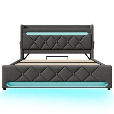 Upholstered Ottoman Storage Bed
