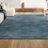 Fincham High-Low Minimalist Scandi Striped Navy/ivory Indoor/Outdoor Rug-1251859825