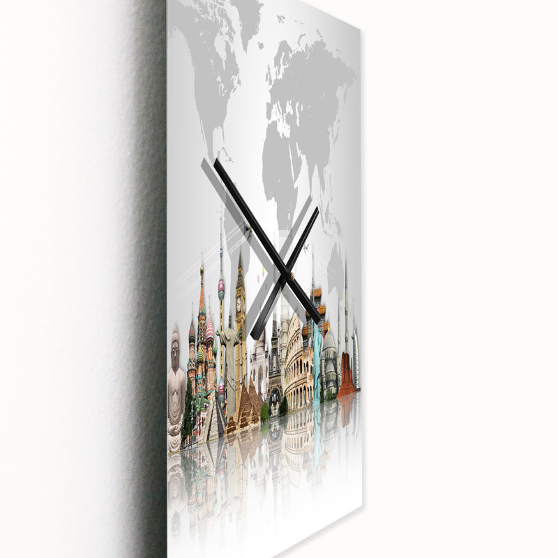 Horloge murale Monuments célèbres à travers le monde, Grand