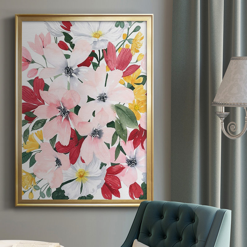 " Spring Bliss I ", Gold, 42.5" H x 30.5" W x 1.25" D