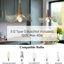 Luminaire suspendu en verre soufflé à la main à 1 lumière de 11 po à intensité variable Ellsinore