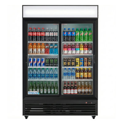 52.1" Sliding Glass Door Merchandiser Refrigerator W/ 2 Doors, 50 Cu Ft, 115V