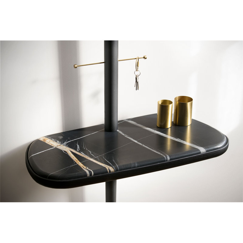 Coiffeuse en bois massif avec miroir Recibidor, Cendres