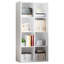 Bibliothèque, 8 compartiments de rangement pour tablettes, bibliothèque à structure épaisse réversible horizontalement et verticalement avec ouverture pour le salon, la chambre à coucher et le bureau à domicile-130121179