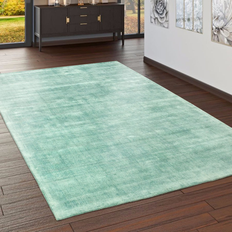 Eisenhauer Solid Colour Viscose Hand Woven Area Rug, Rectangular 80 x 150cm