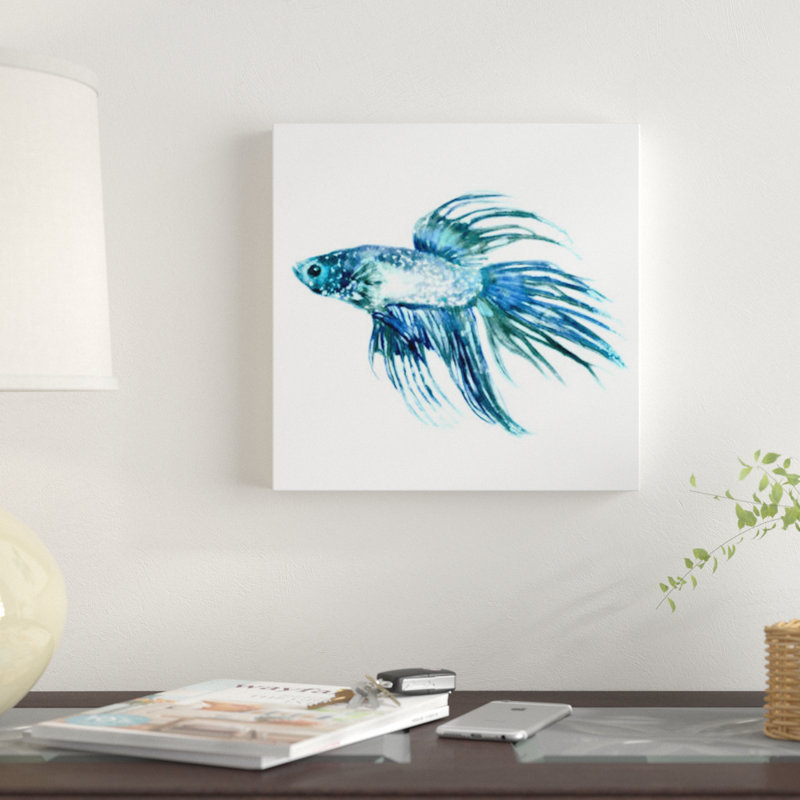 " Fish IV " by Edward Selkirk, 48" H x 48" W x 1.5" D, No Mat, Wrapped Canvas