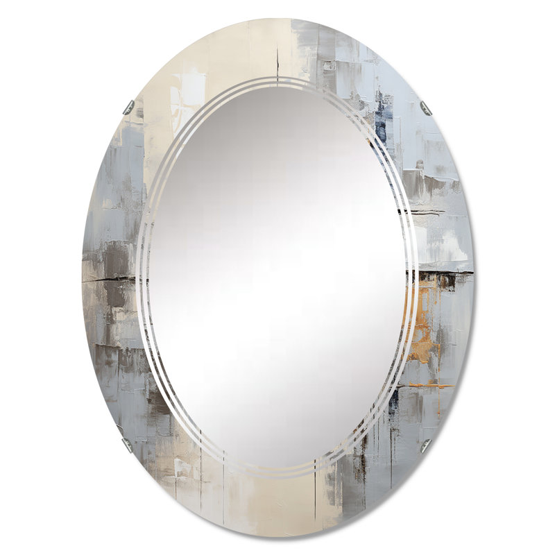 Eifa - Miroir mural moderne ovale, 30 po x 20 po